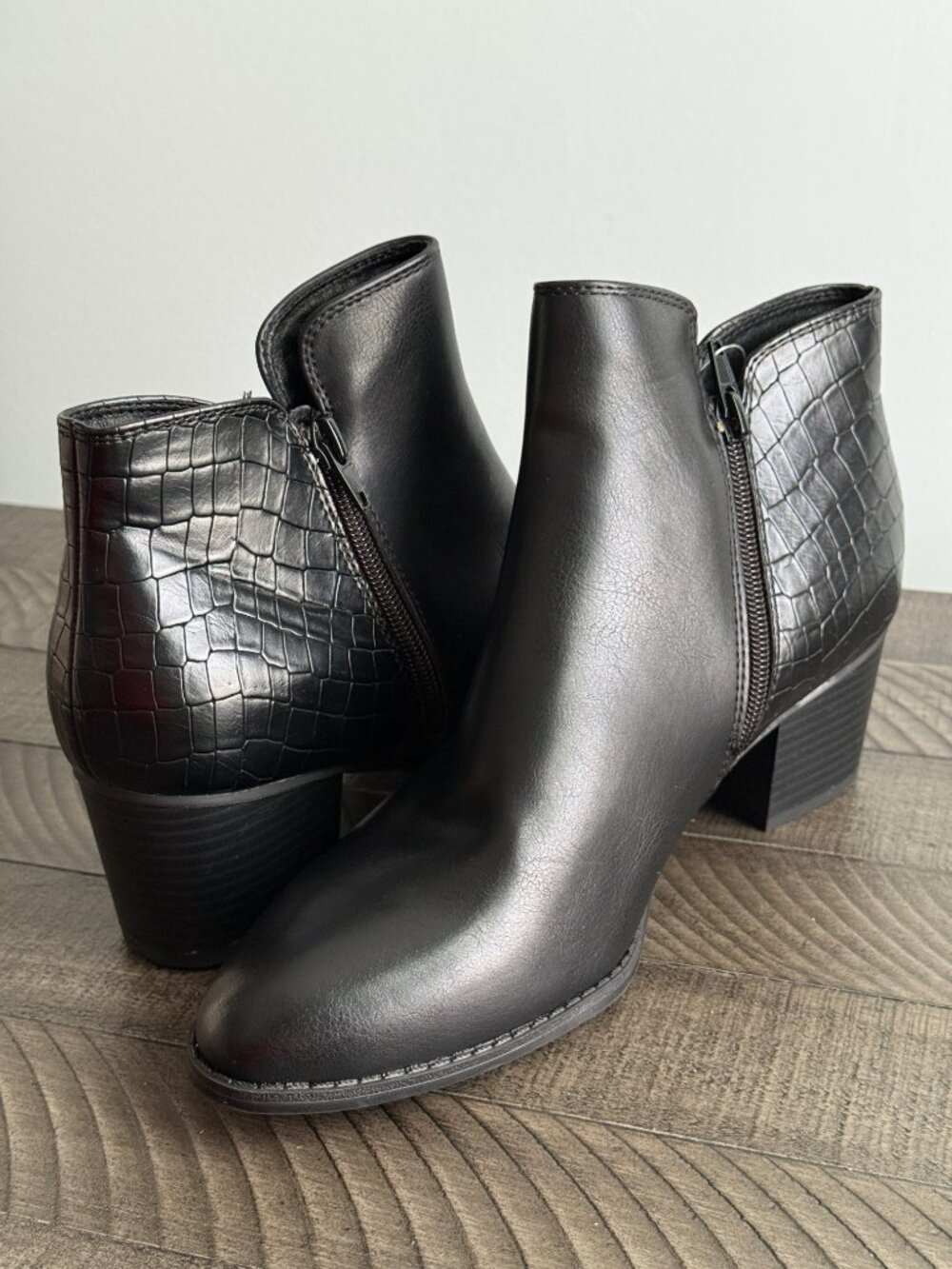 Kim Rogers Black Ankle Boots - Nepturn Booties - Women's Size 8.5M - Picture 5 of 10